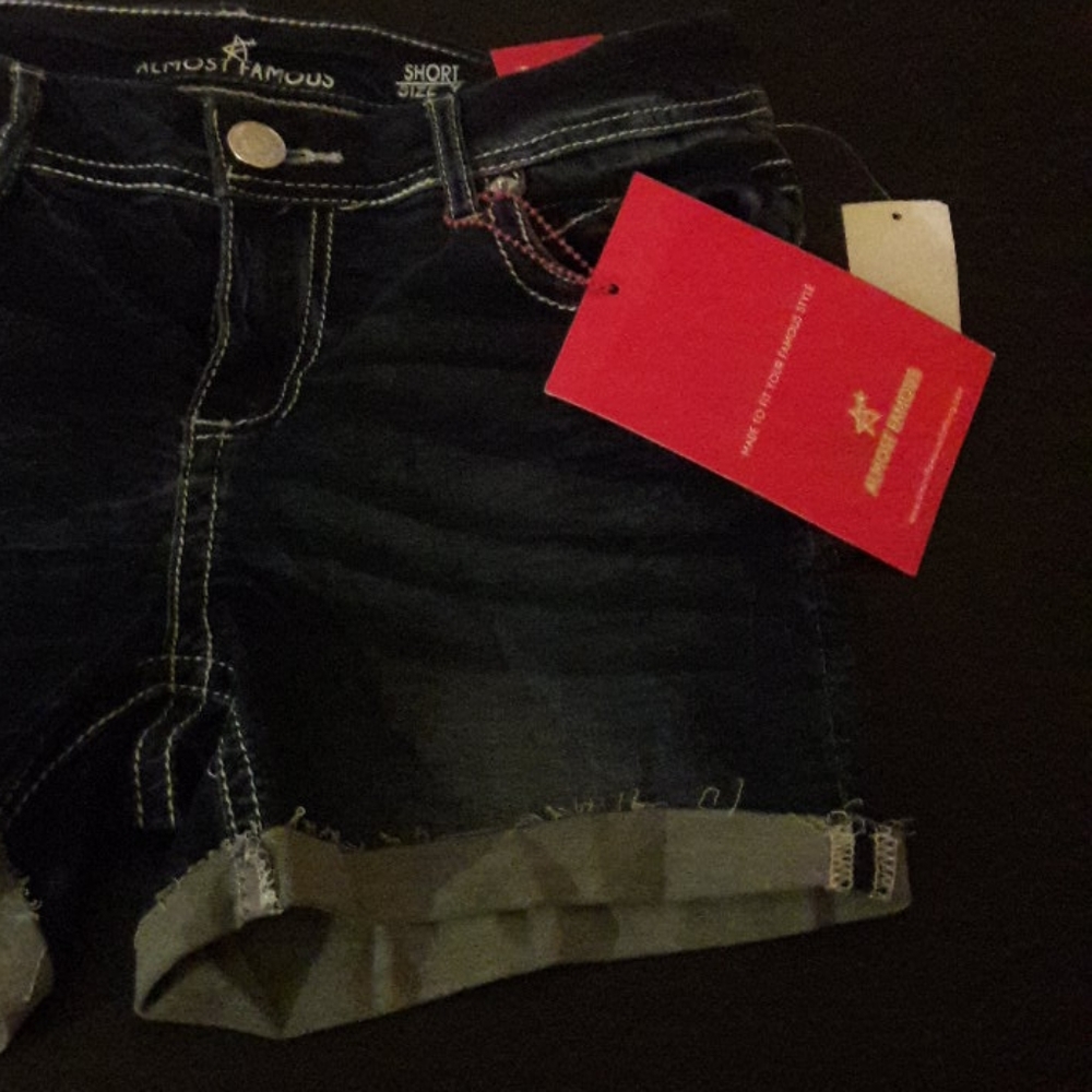 Almost Famous Junior Denim Shorts - Picture 2 of 11